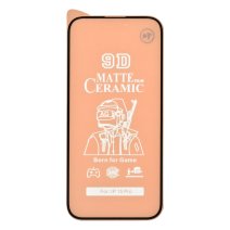 Защитная пленка Ceramic Matte для Apple iPhone 15 Pro (Full Glue) (Black)
