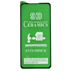 Защитная пленка Ceramic для Poco F2 Pro (Full Glue) (Black)