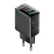 Сетевое зарядное устройство Acefast A98 USB-A+USB-C (30W · 3A) (Black)