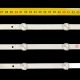 Пряма підсвітка для телевізора LG 32″ ROW2.1 6916L-1204A Rev0.9 (3 планки по 630 мм, 7 LED, лінза 15,5 мм, 3 В)