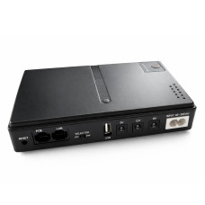 Бесперебойный блок питания Mini DC UPS DC1018L под сменные АКБ 18650 4шт (Black)