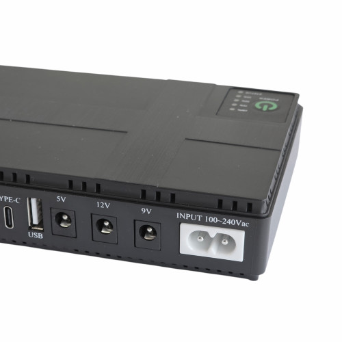 Бесперебойный блок питания Mini DC UPS DCSL1018PC 18W (20000 mAh) (Black)