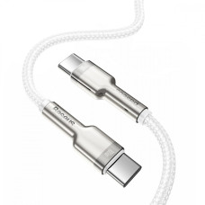 Кабель Baseus Cafule Metal Type-C – Type-C (2 м · 100W · 5A) (CATJK-D02) (White)