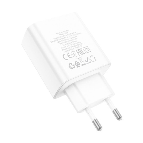 Сетевое зарядное устройство Hoco C102A 4xUSB-A (20W · 3A) (White)
