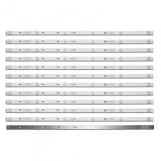 Пряма підсвітка для телевізора TCL 55″ YHE-4C-LB5506-YH09J (12 планок по 539 мм, 6 LED, лінза 17 мм, 6 В)