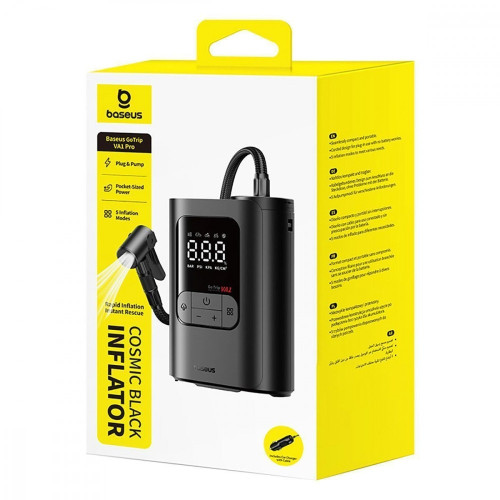 Автомобильный компрессор Baseus GoTrip VA1 Super Mini 100 Вт (Black)