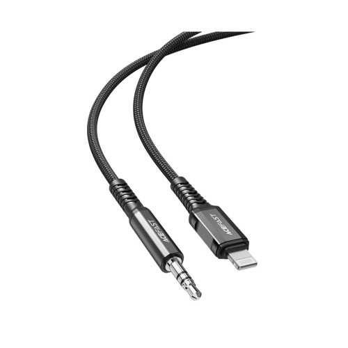 Аудіокабель Acefast C1-06 Lightning – 3.5 мм (1.2 м) (Black)