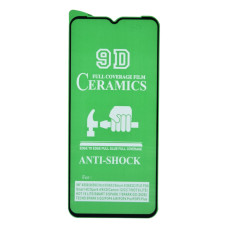 Защитная пленка Ceramic для Tecno Spark 8C (Full Glue) (Black)