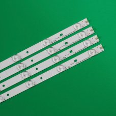 Пряма підсвітка для телевізора Elenberg 40″ 3BL-T8104102-003B (4 планки по 810 мм, 11 LED, лінза 16 мм, 3 В)