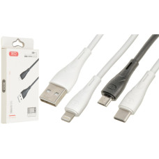 Кабель XO NB146 USB-A – Micro-USB (1 м) (White)