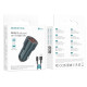 Автомобильное зарядное устройство Borofone BZ19 Wisdom 2xUSB-A (12W · 2.4A) с кабелем USB-A – Type-C (Sapphire Blue)
