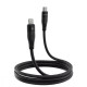 Кабель Proove Soft Silicone Type-C – Lightning (1 м · 27W · 3A) (Black)