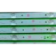 Пряма підсвітка для телевізора Haier 65″ LSC650FN04-3 (12 планок по 734 мм, 6 LED, лінза 17 мм, 3 В)