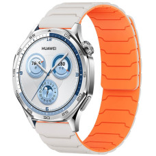 Ремінець універсальний 20 мм Dual-color Magnetic для Amazfit, Samsung, Huawei (Starlight Orange)