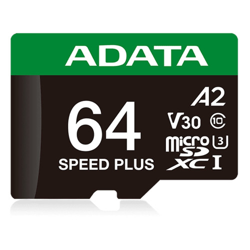 Карта памяти A-DATA Speed Plus MicroSDXC 64GB (adapter SD)