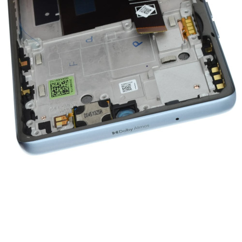 Дисплей для Motorola XT2429 Moto Edge 50 Fusion з тачскріном в рамці (Marshmallow Blue) (Original)