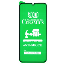 Защитная пленка Ceramic для Samsung A245 Galaxy A24 (2023) (Full Glue) (Black)