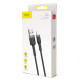 Кабель Baseus Cafule USB-A – Lightning (3 м · 18W · 2.1A) (CALKLF-RG1) (Black/Gray)