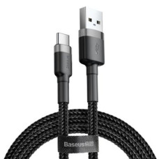 Кабель Baseus Cafule USB-A – Type-C (3 м · 10W · 2A) (CATKLF-UG1) (Black/Gray)