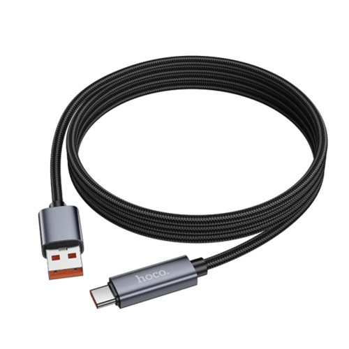 Кабель Hoco X112 USB-A – Type-C з дисплеєм (1 м · 15W · 3A) (Black)