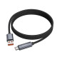 Кабель Hoco X112 USB-A – Type-C з дисплеєм (1 м · 15W · 3A) (Black)