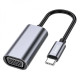 Переходник Hoco UA21 Type-C – VGA (Metal Gray)
