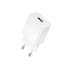Мережевий зарядний пристрій Borofone BAS71A USB-A (10.5W · 2.1A) (White)