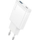 Сетевое зарядное устройство Proove Slender USB-A+USB-C (45W) (White)