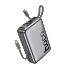Повербанк Hoco Q39 22.5W+PD20W з кабелем C та L (20000 mAh) (Grey)