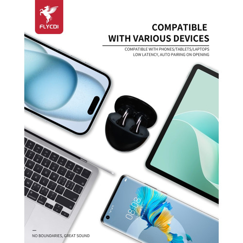 Наушники Bluetooth FLYCDI TWS-001 (Black)