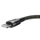 Кабель Baseus Cafule USB-A – Lightning (3 м · 18W · 2.1A) (CALKLF-RG1) (Black/Gray)