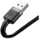 Кабель Baseus Cafule USB-A – Lightning (2 м · 12W · 1.5A) (CALKLF-CG1) (Black/Gray)