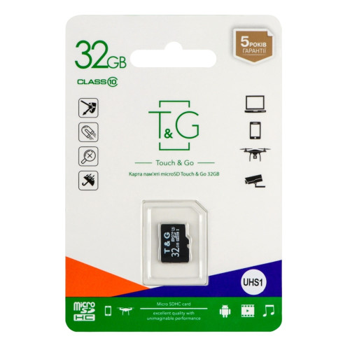 Карта памяти TG microSDHC 32GB Class 10 UHS-I