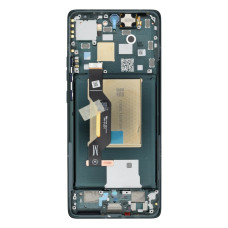 Дисплей для Motorola XT2407 Moto Edge 50 з тачскріном в рамці (Green) (Original)