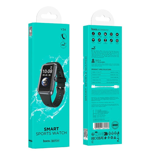 Смарт-часы Hoco Y34 Smart sports (Black)