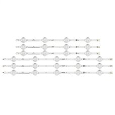 Пряма підсвітка для телевізора Beko 49″ 4S1P (6 планок по 412/528 мм, 4/5/9 LED, лінза 28 мм, 3 В)