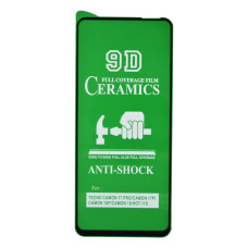 Защитная пленка Ceramic для Tecno Camon 19 (Full Glue) (Black)