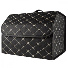 Органайзер в багажник автомобиля 40×30×30 см (Black/Beige)