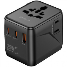Сетевое зарядное устройство универсальный Proove Trip 2xUSB-A+USB-C (25W · 3A) (Black)