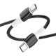 Кабель Borofone BX84 Type-C – Type-C (1 м · 60W · 3A) (Black)