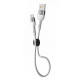 Кабель Ridea RC-XS51 Silicone USB-A – Micro-USB (0.25 м · 15W · 3A) (White)