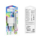 Мережевий зарядний пристрій Hoco C109A USB-A (18W · 3A) з кабелем USB-A – Micro-USB (White)
