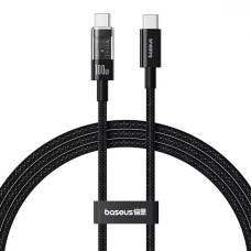 Кабель Baseus Gem Fast-Charging Data Cable Type-C – Type-C (1 м · 100W · 5A) (P10373000111) (Black)