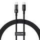 Кабель Baseus Gem Fast-Charging Data Cable Type-C – Type-C (1 м · 100W · 5A) (P10373000111) (Black)