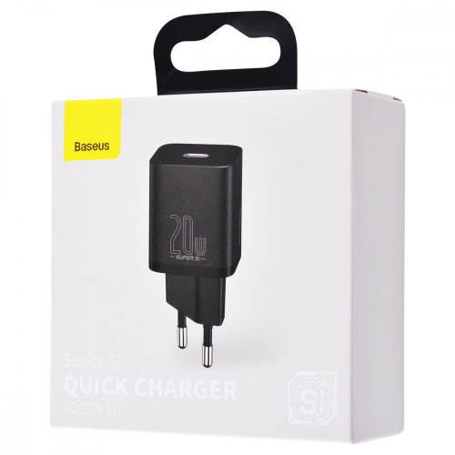 Мережевий зарядний пристрій Baseus Super Si USB-C (20W · 3A) (CCSUP-B01) (Black)