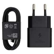 Сетевое зарядное устройство Samsung EP-T2510 USB-C (25W · 3A) с кабелем Type-C – Type-C (OEM) (Black)