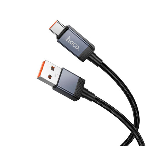 Кабель Hoco X118 USB-A – Type-C з дисплеєм (1 м · 15W · 3A) (Black)