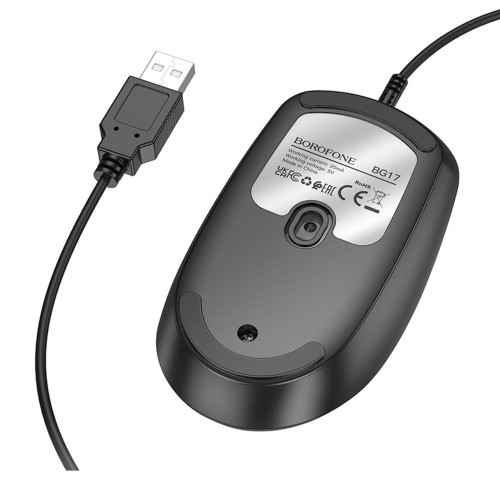 Мишка дротова Borofone BG17 (Black)