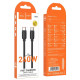 Кабель Hoco X115 Surpass Type-C – Type-C (1 м · 240W · 5A) (Black)
