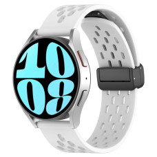 Ремешок универсальный 20 мм Silicone With Magnetic для Amazfit, Samsung, Huawei (White)